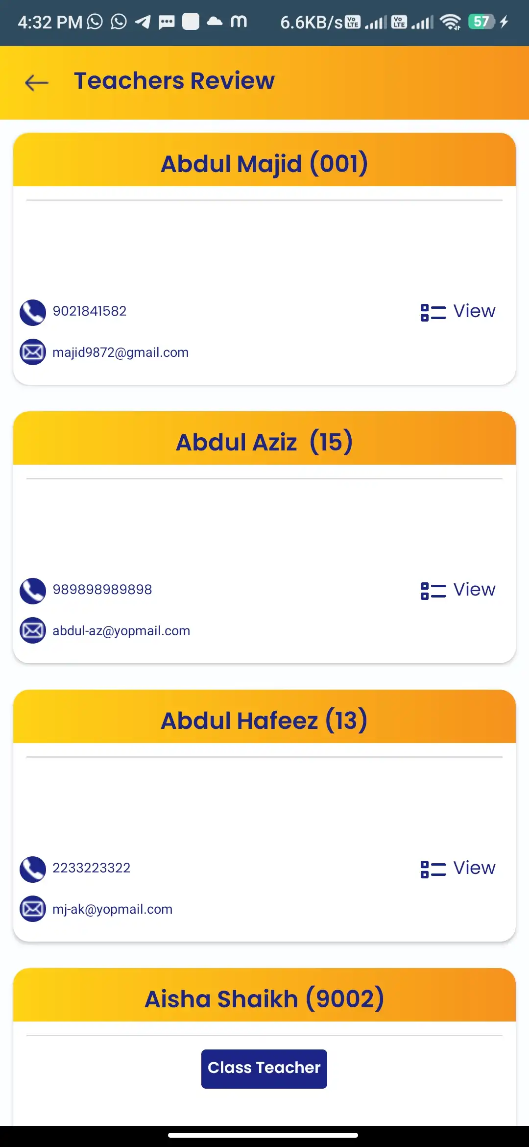 School management — parent app — Teachers Review