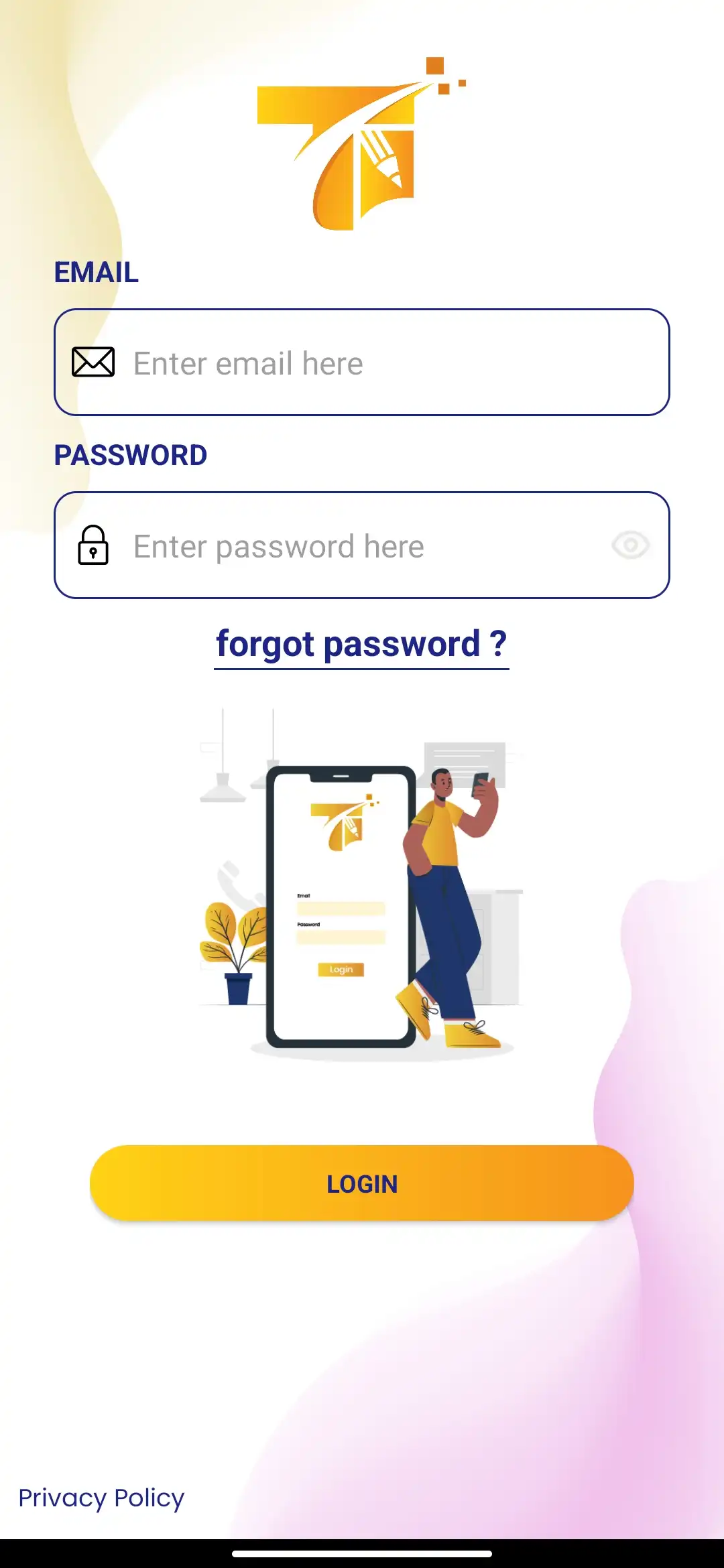 School management — student app — Login