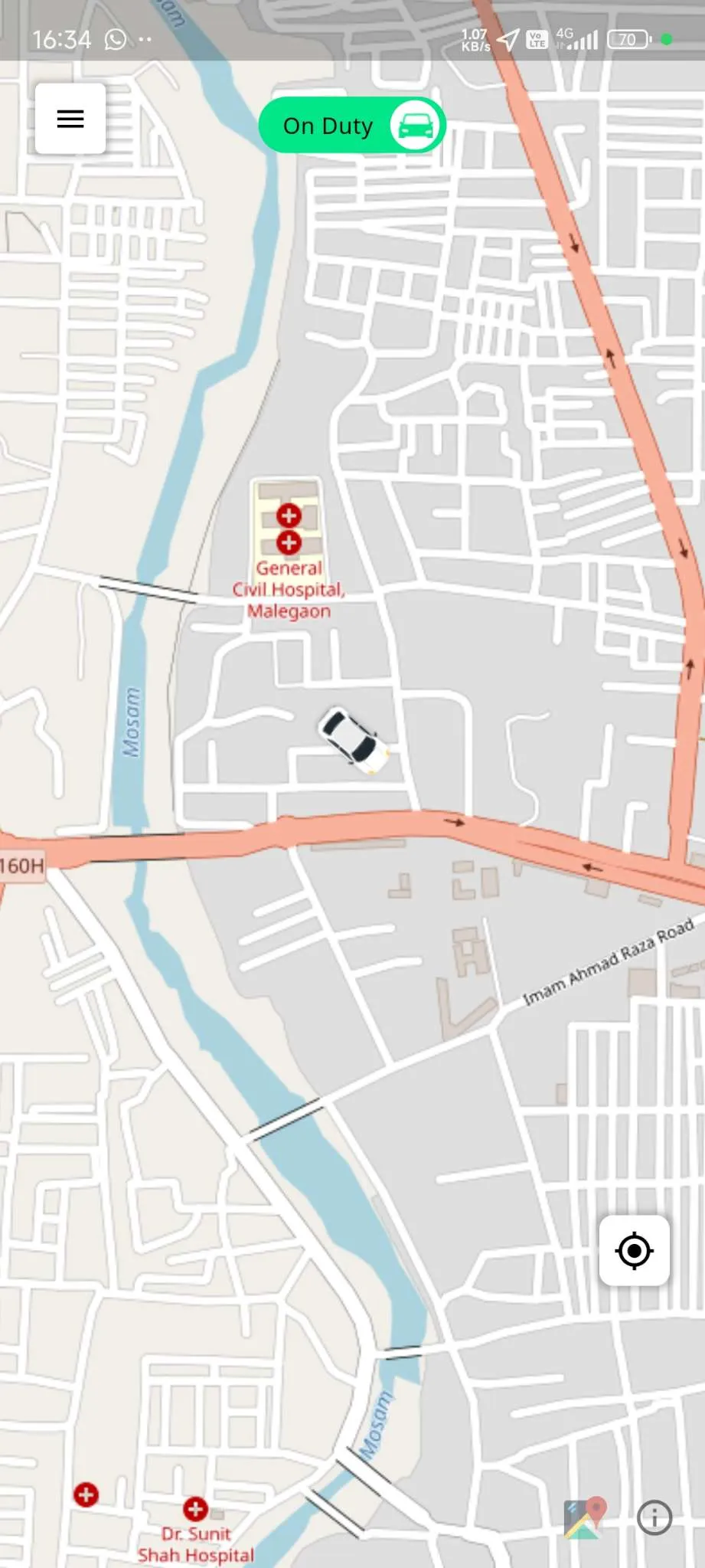 Taxi App — Driver App — Home Page