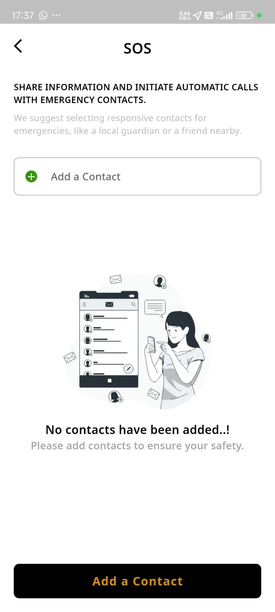 Taxi App — Driver App — SOS