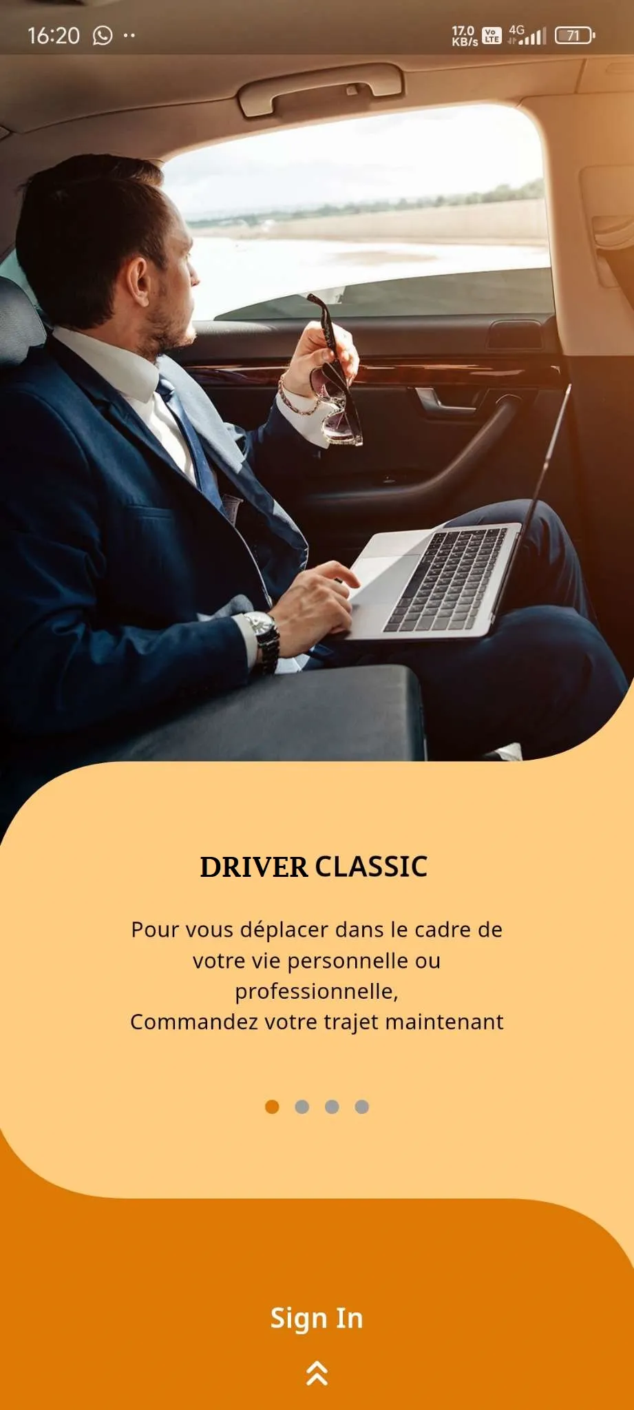 Taxi App — Driver App — Splash Screen
