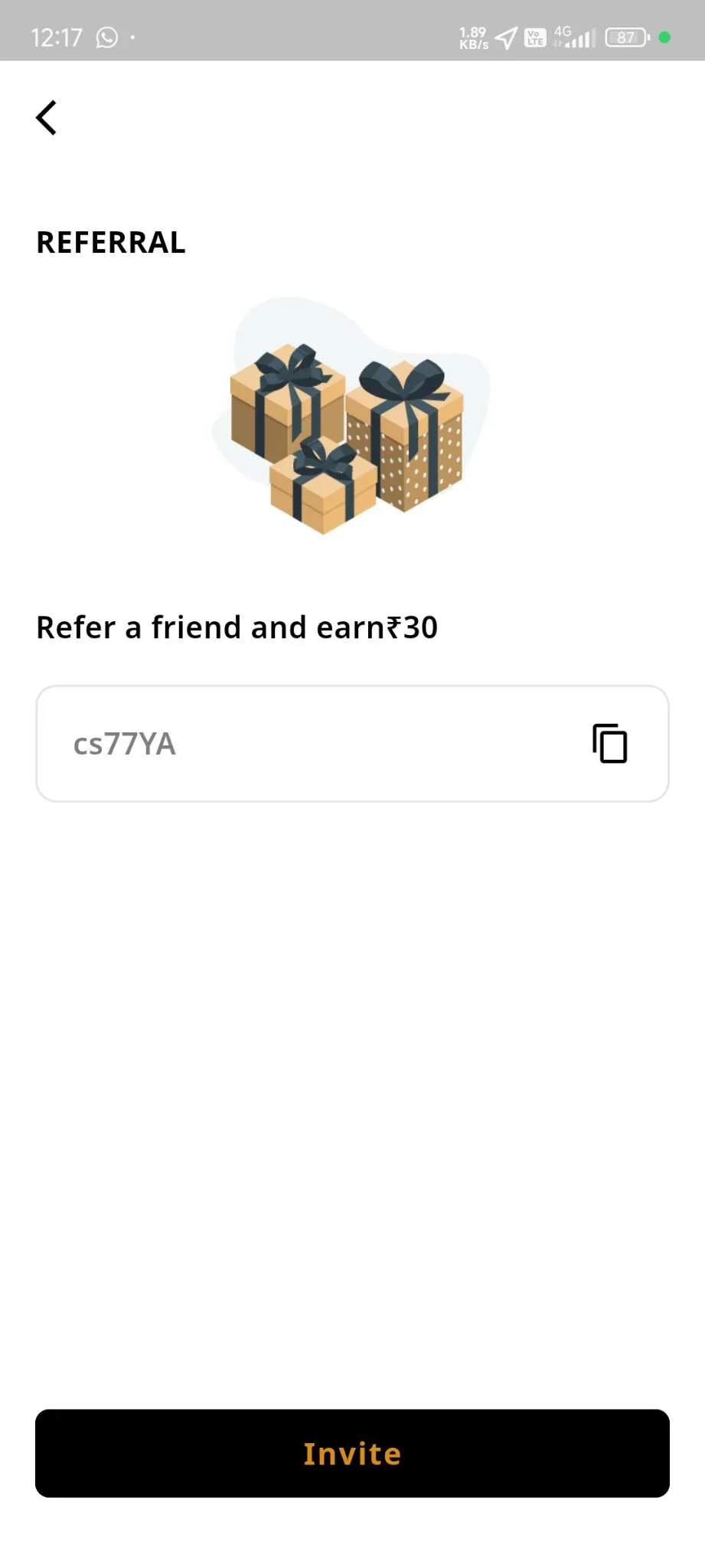 Taxi App — User App — Referral