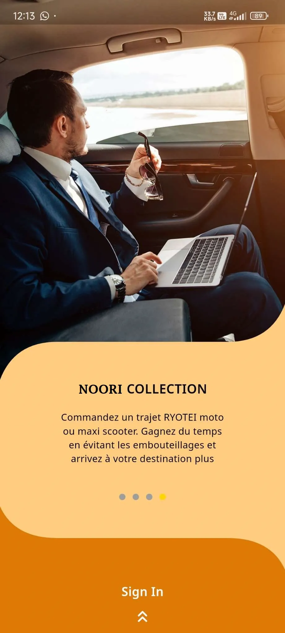 Taxi App — User App — Splash Screen