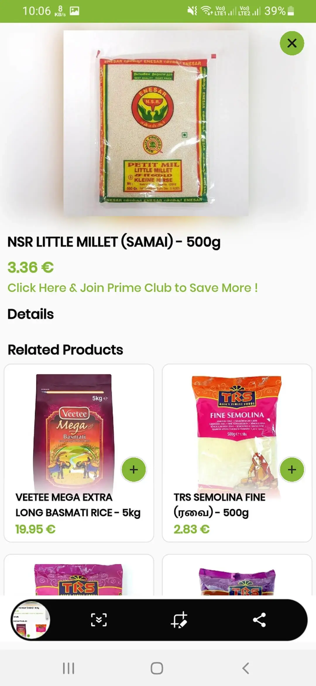 FreshCart user — Product Details