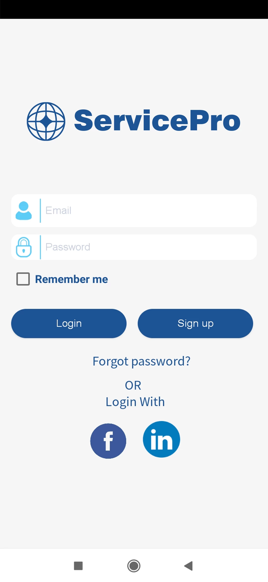 Courier and transport — user — Login
