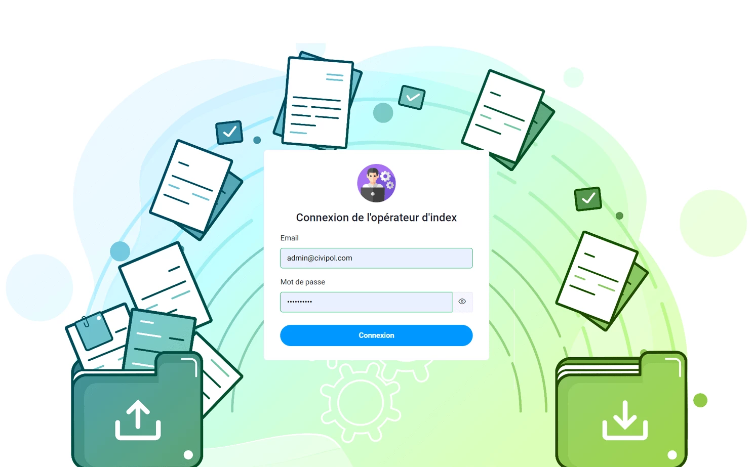 Digital Solution For Civil Documents indexer — Login
