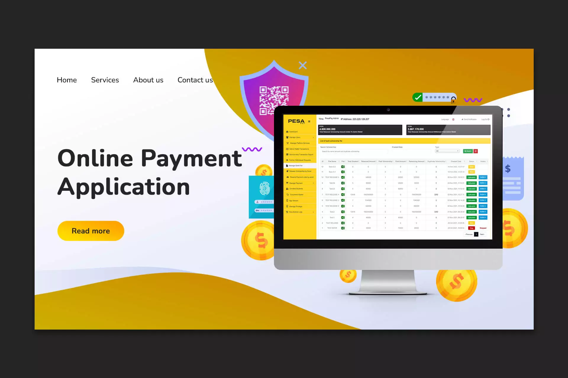 online payment application image
