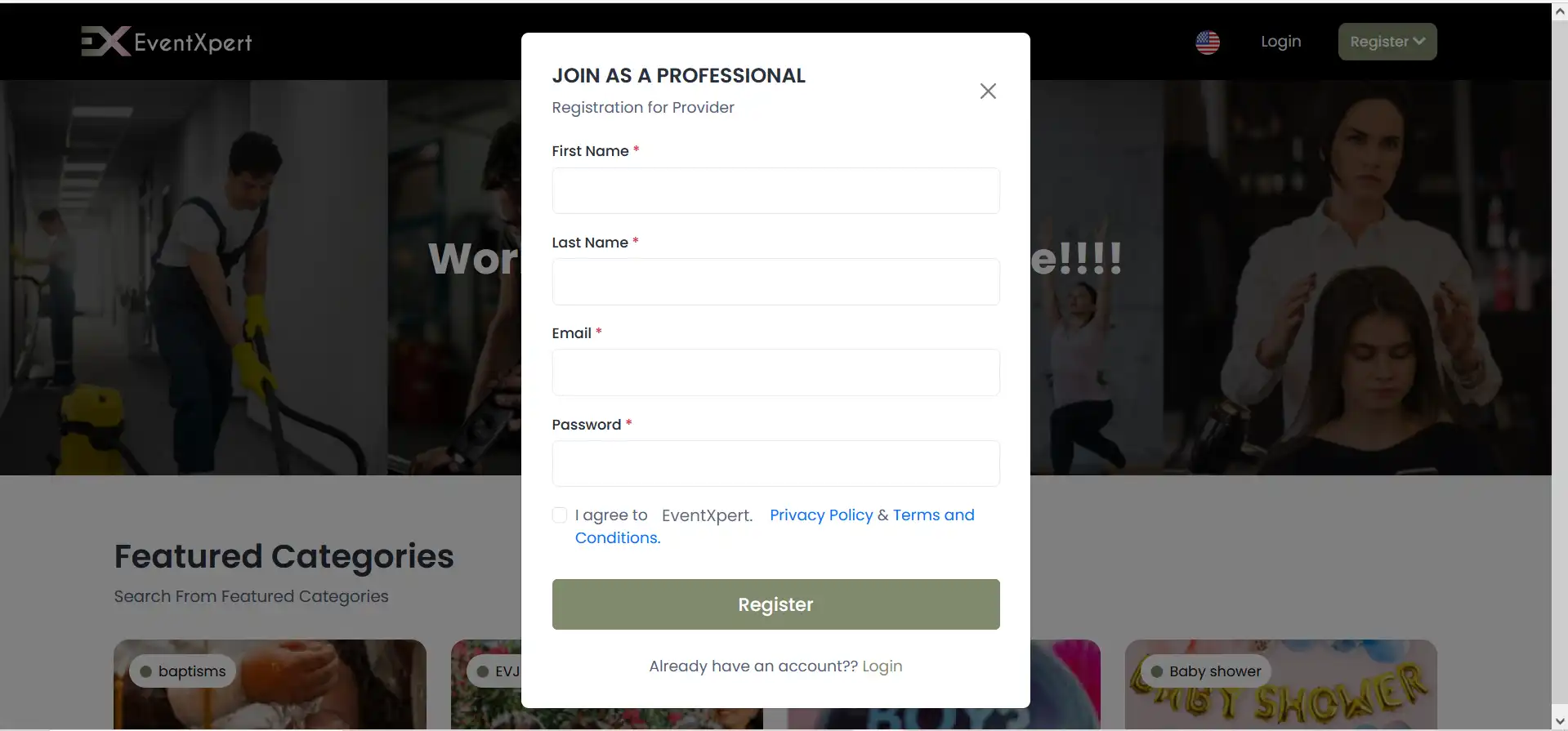 Service providers — Provider Registration