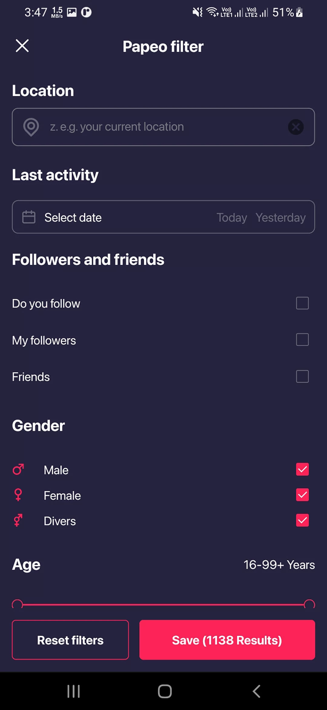 Event Management System app — Papeo Filter