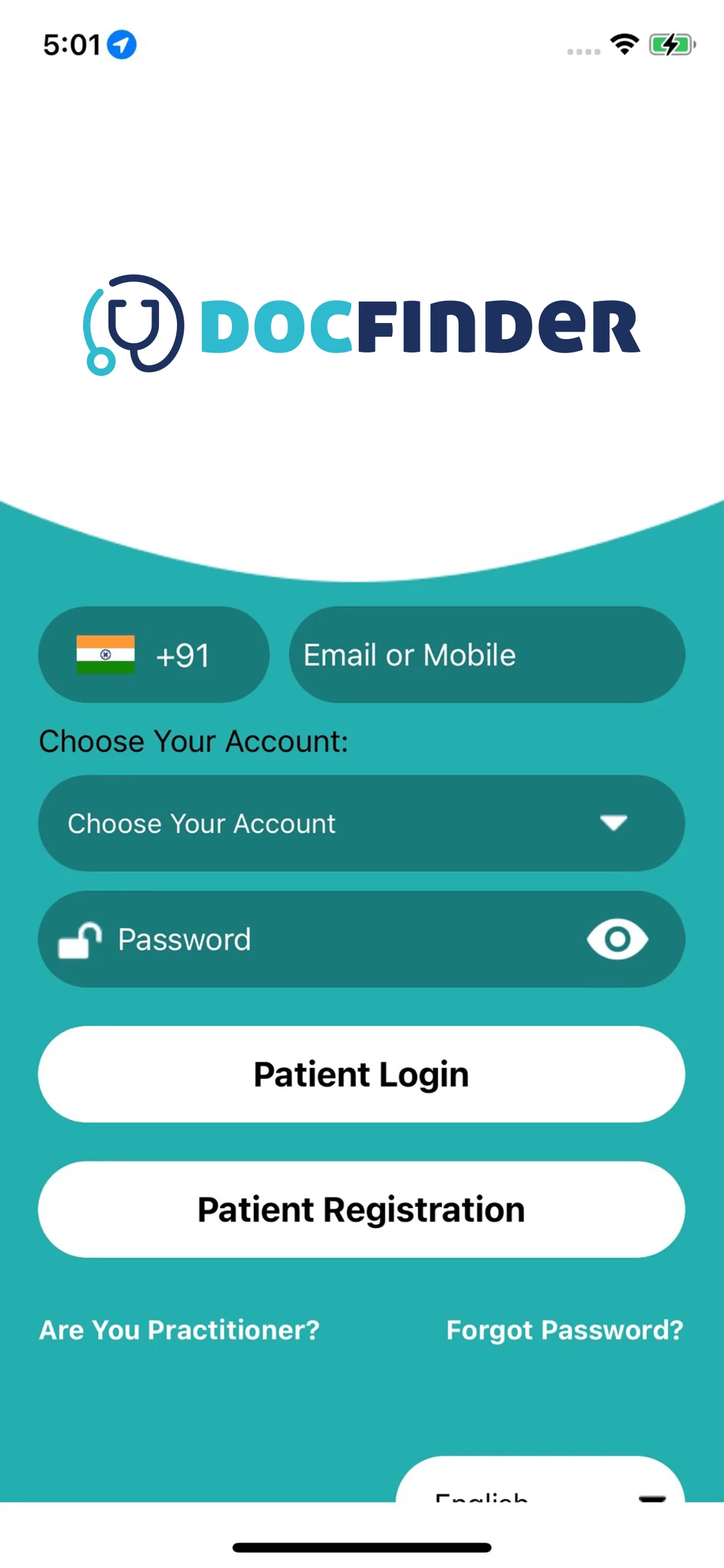 Docfinder user — Login