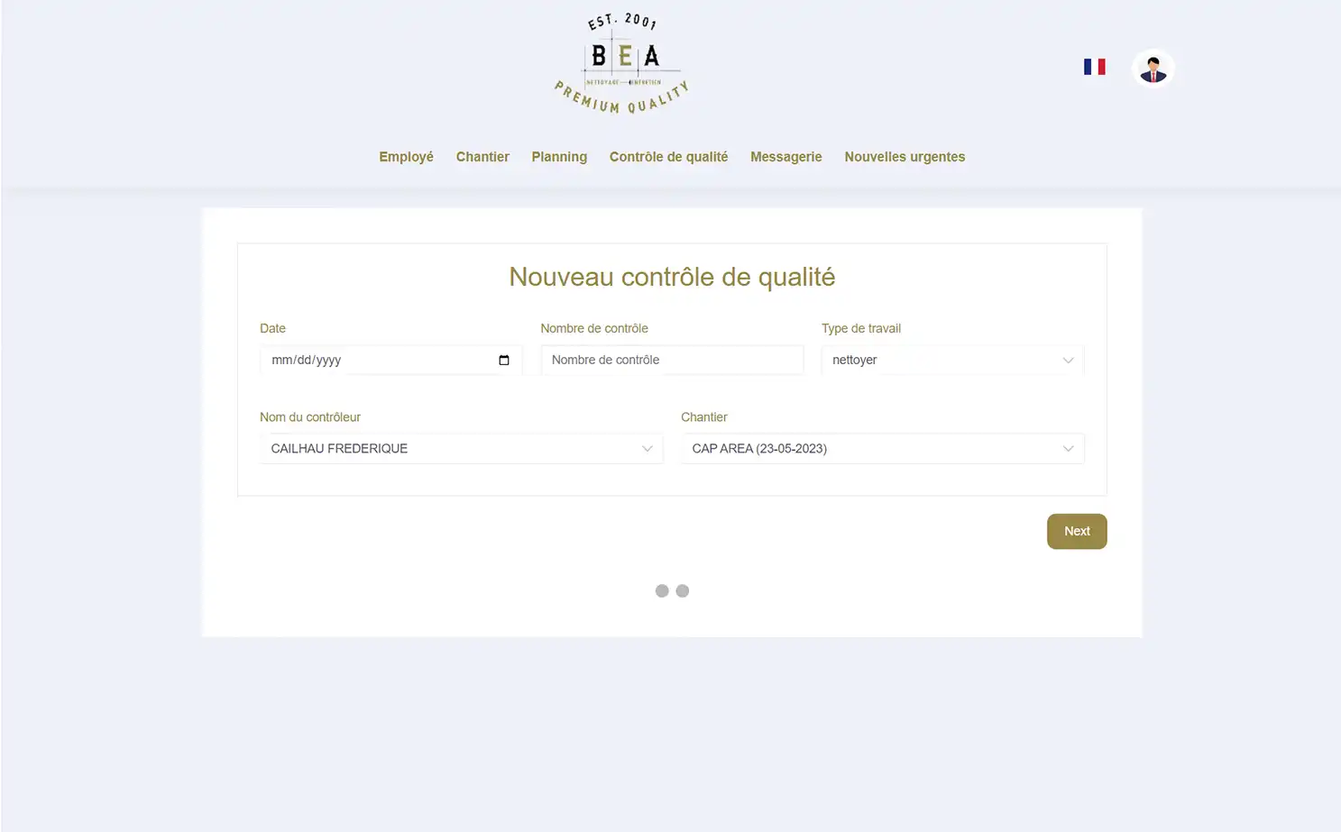 Home Cleaning Services web — Add Quality Control