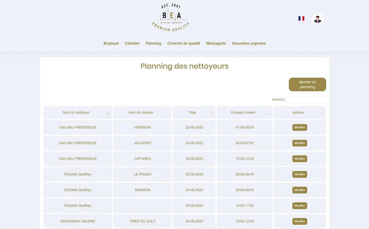 Home Cleaning Services web — Manage Cleaner