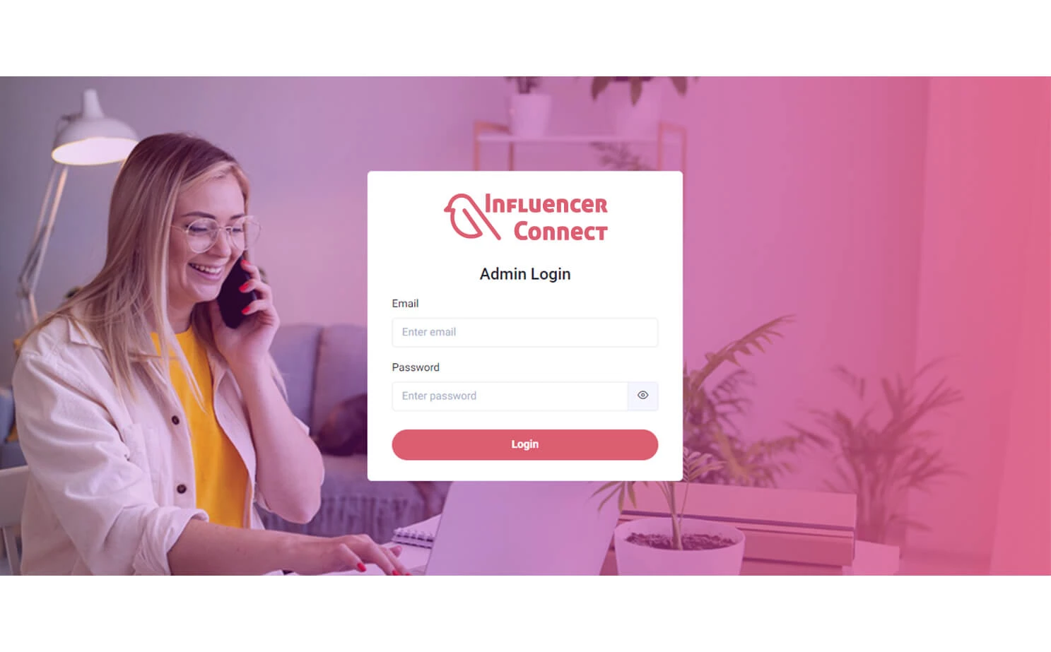 Influencer Marketplace — admin — Admin Login