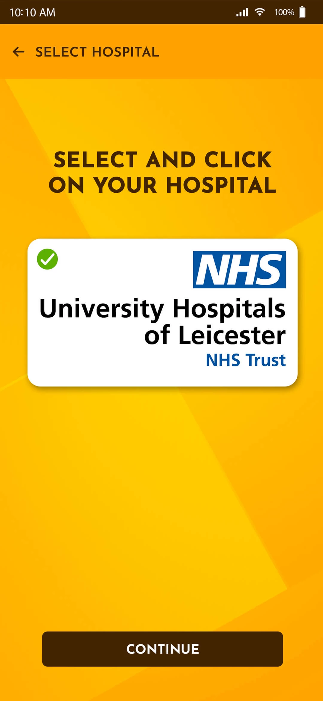 Pregnancy Management App app — Select Hospital