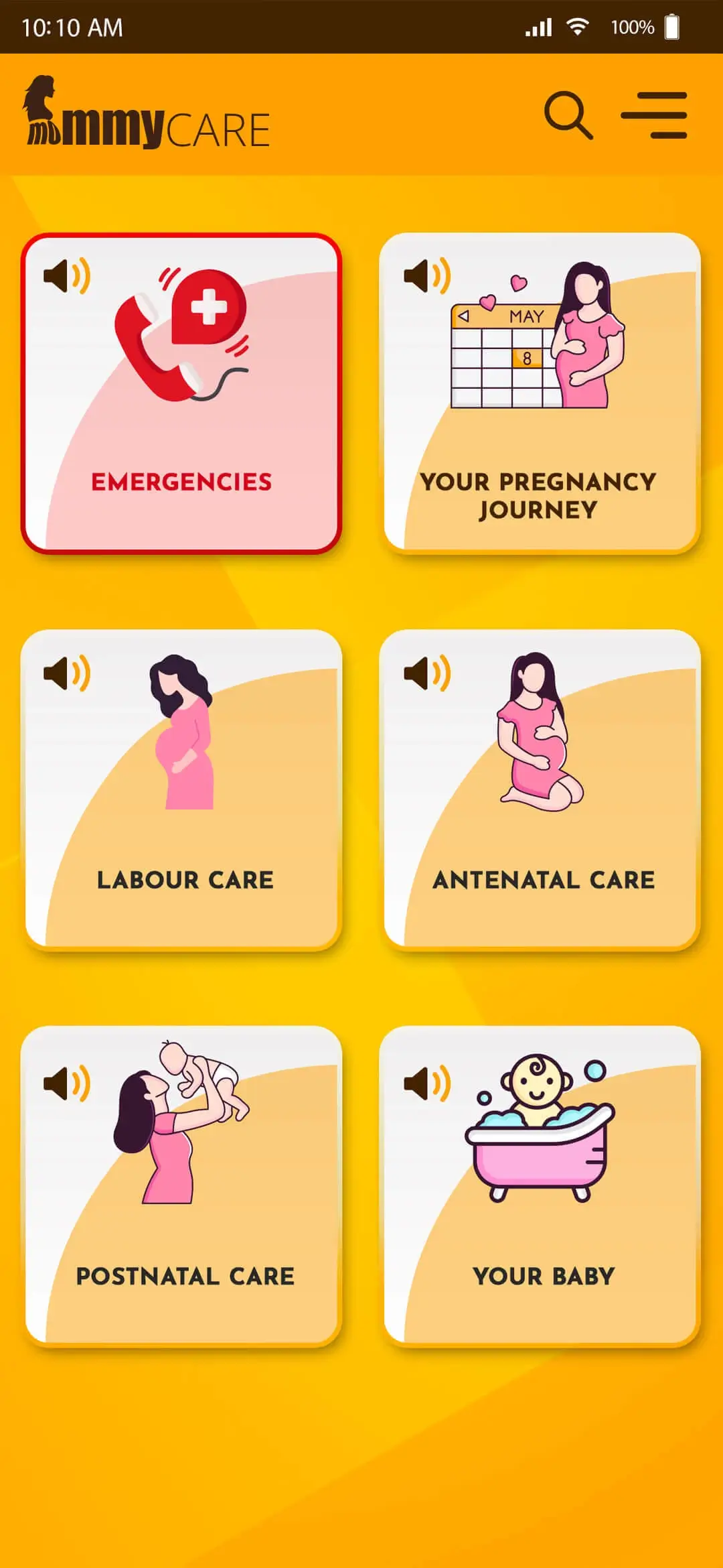 Pregnancy Management App app — Dashboard