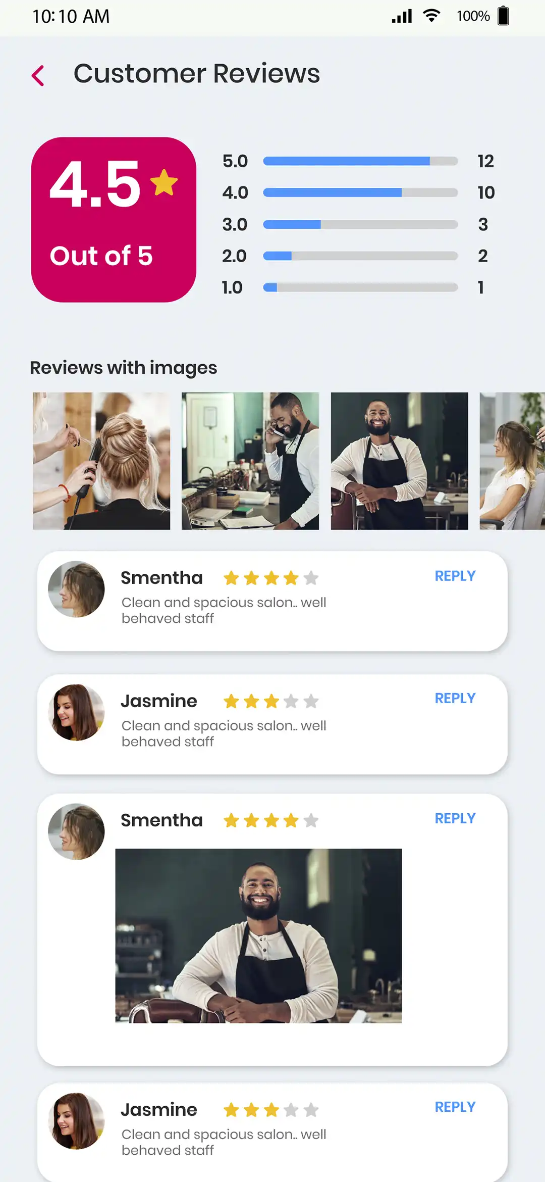 Market Place — service provider — Customer Review