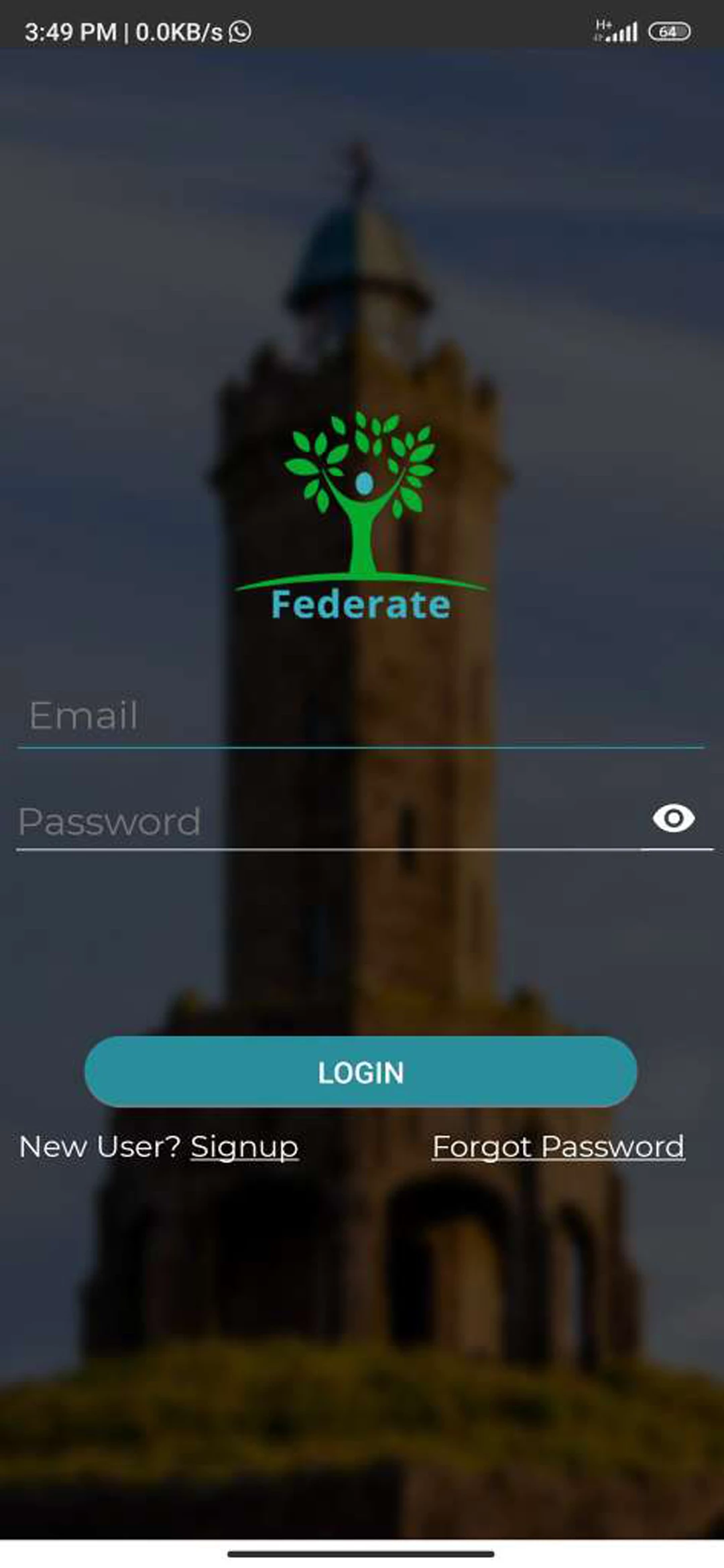 Primary care user — Login