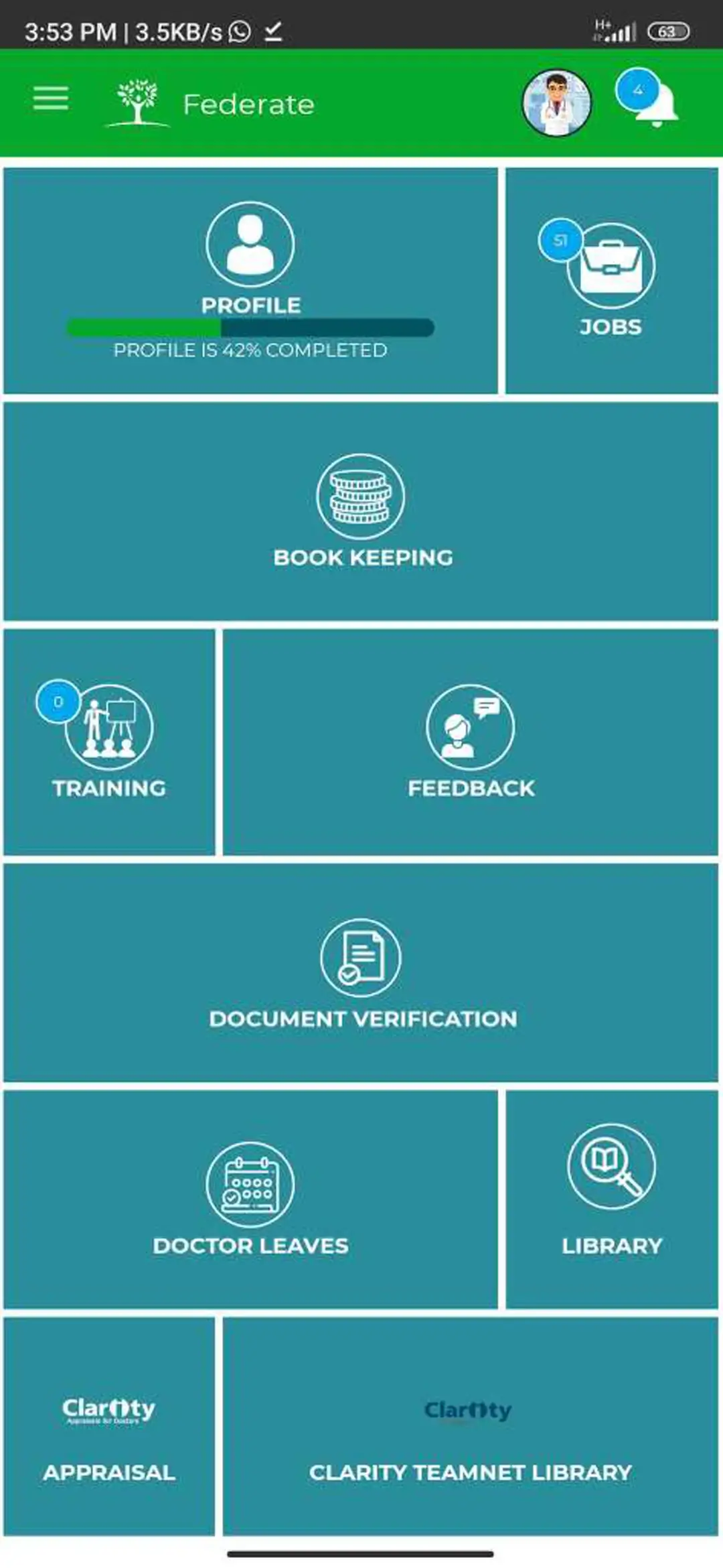 Primary care user — Dashboard