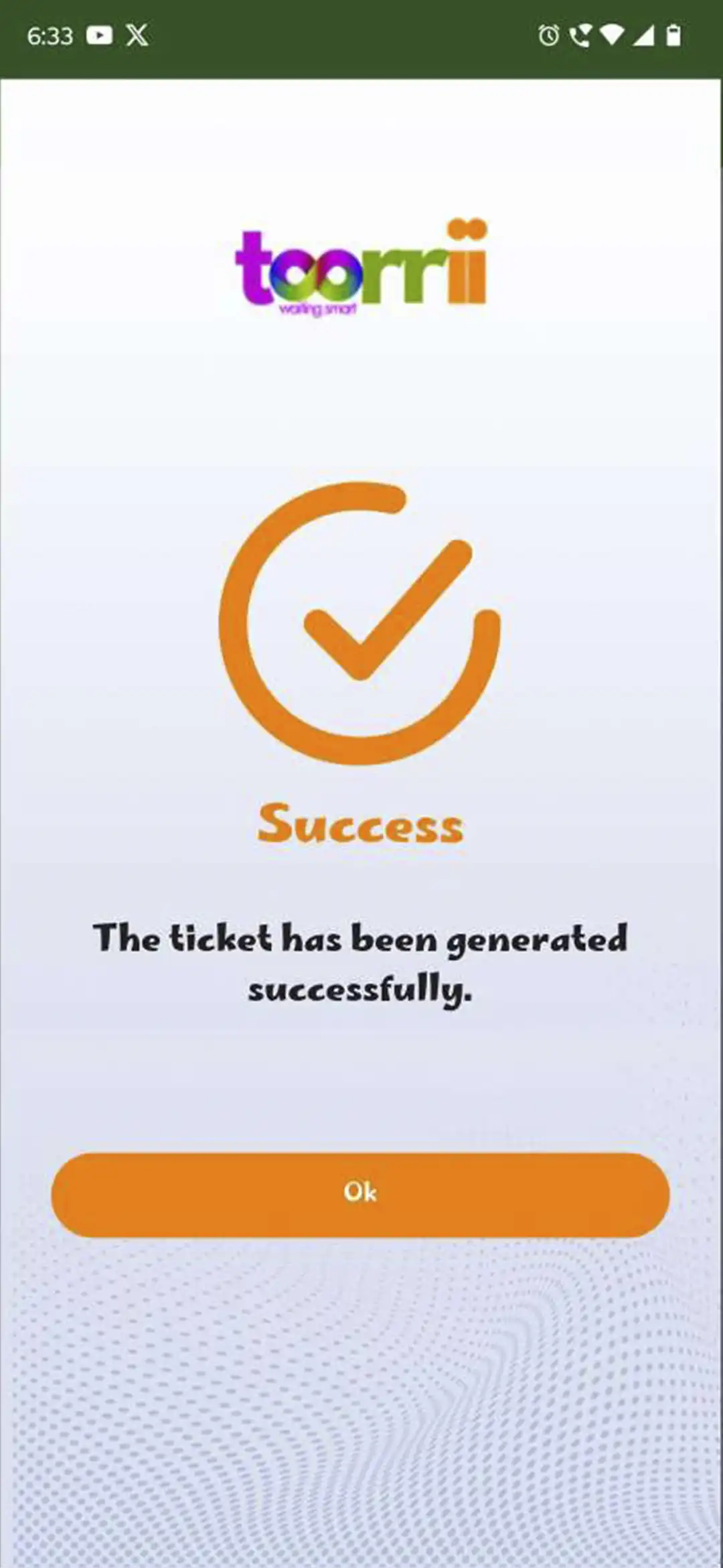Queue Management user app — Login