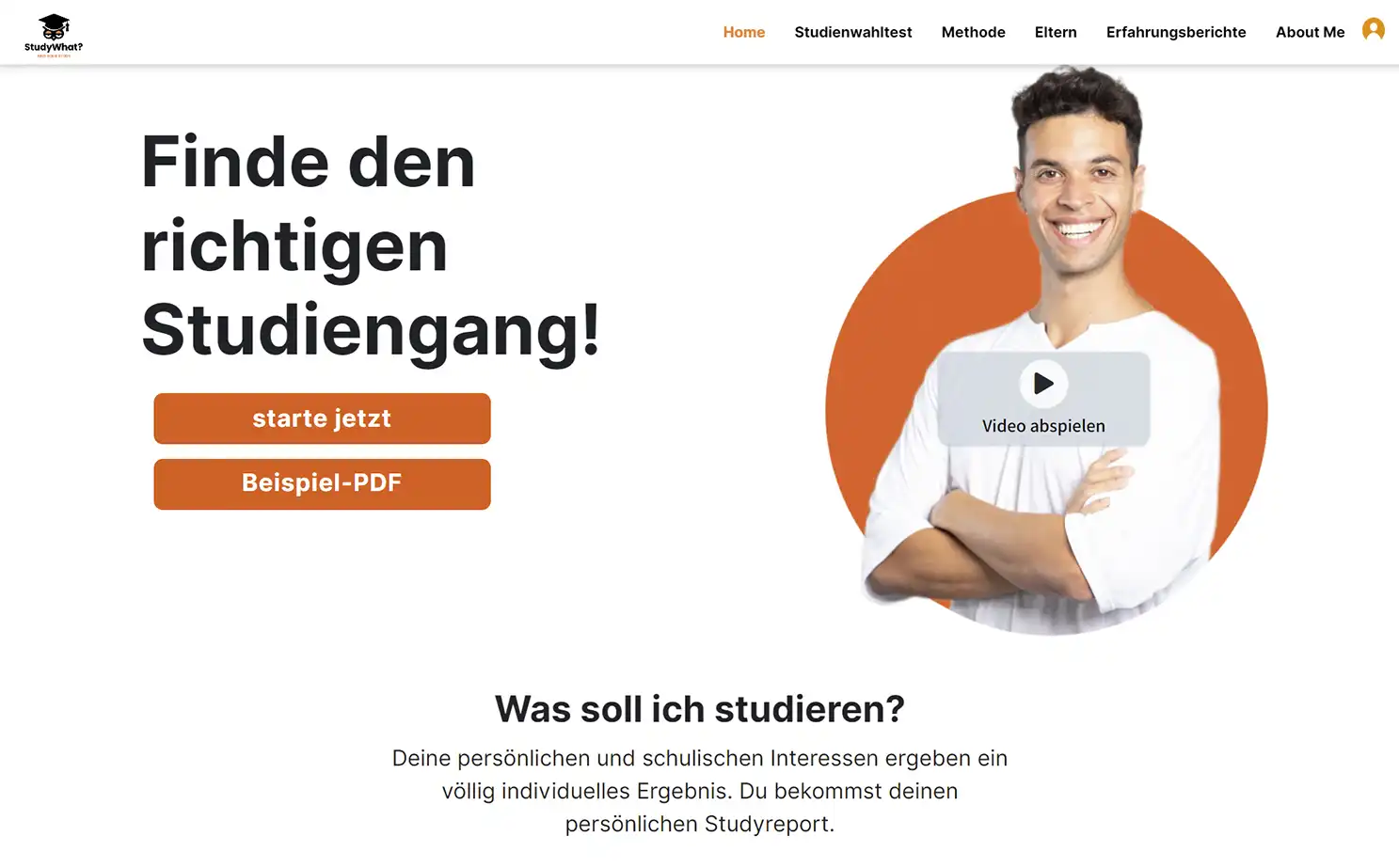 Study Matching Platform app — Home
