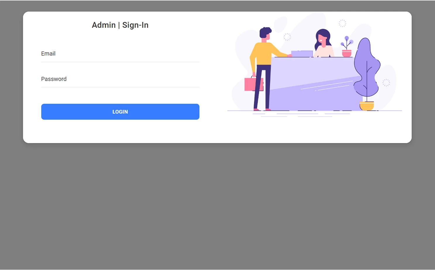 Umrah visa processing system web — Login