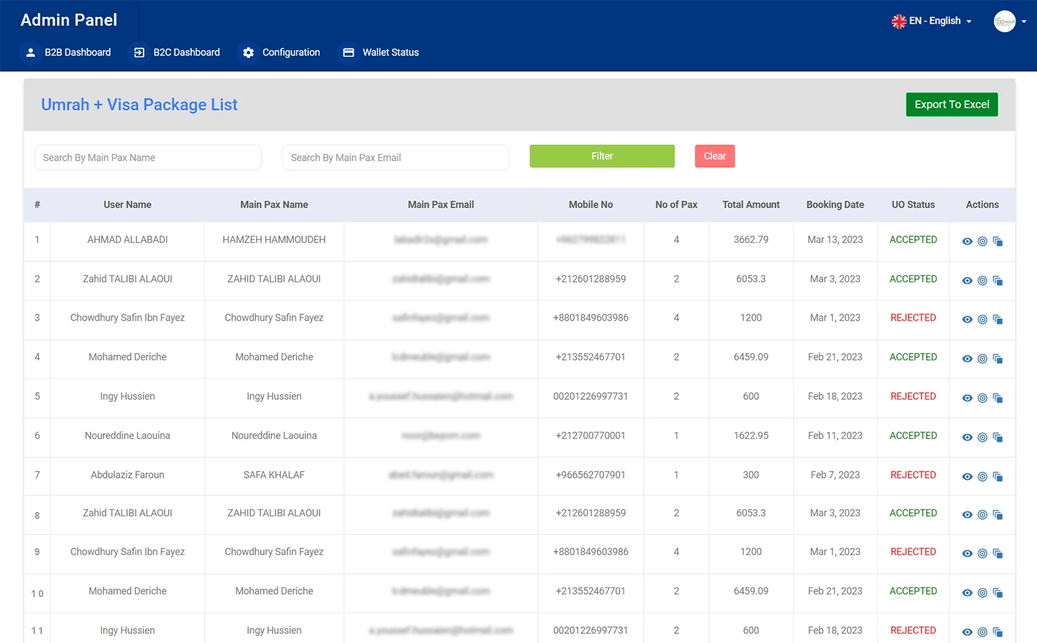 Umrah visa processing system web — Umrah + Visa Package List