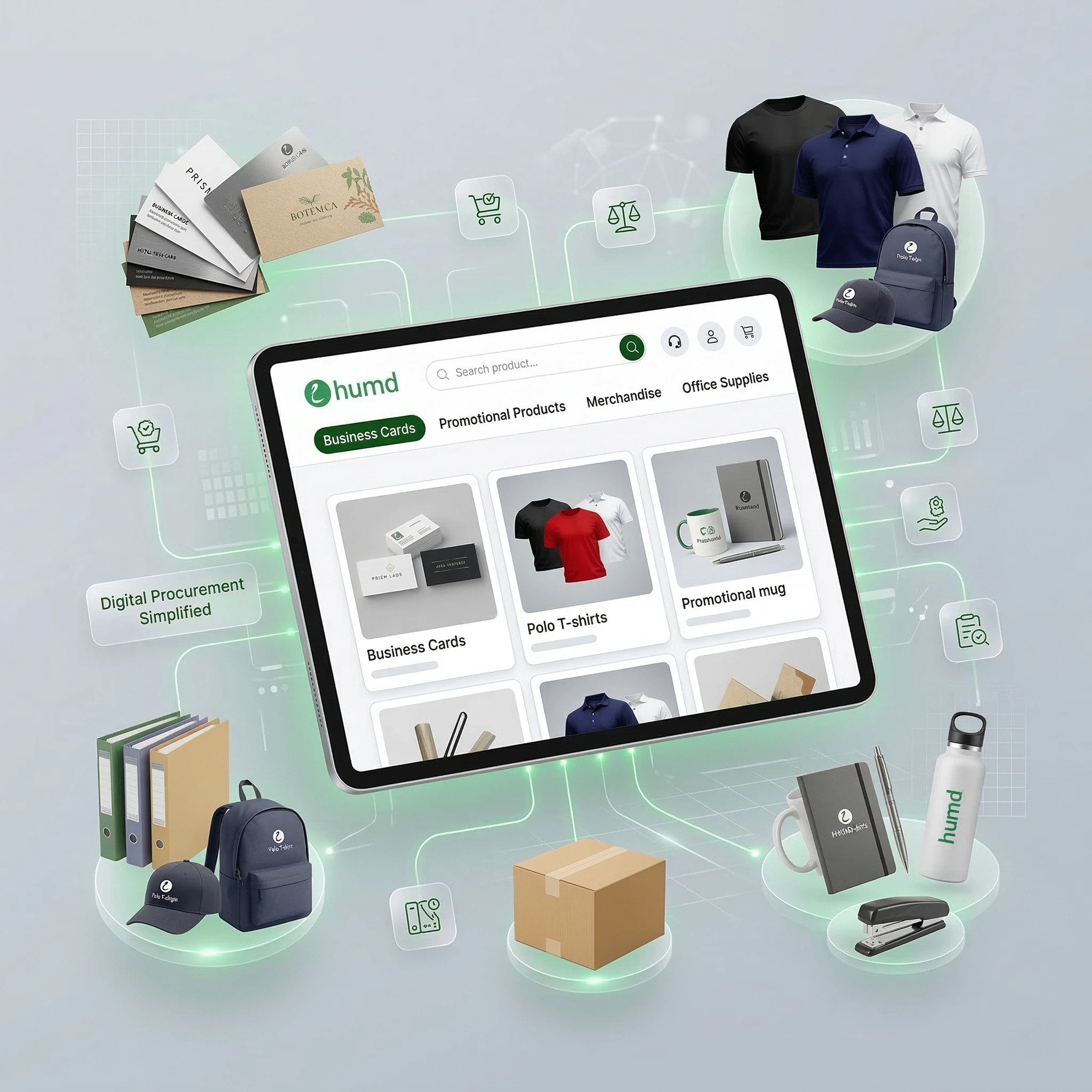 HUMD – B2B printing marketplace platform for branded merchandise and bulk corporate orders